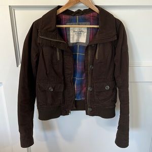 Brown Abercrombie & Fitch Jacket. Size Medium.